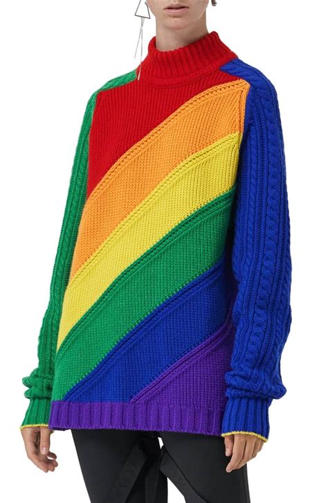 burberry rainbow knit sweater|Burberry Knitwear for Women .